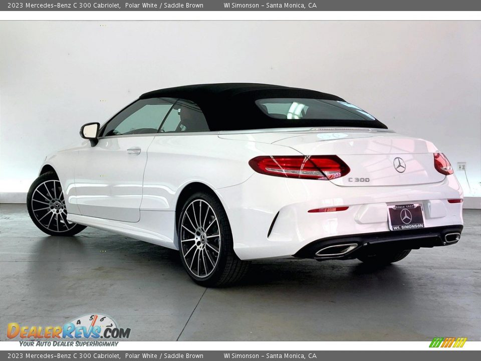 2023 Mercedes-Benz C 300 Cabriolet Polar White / Saddle Brown Photo #2