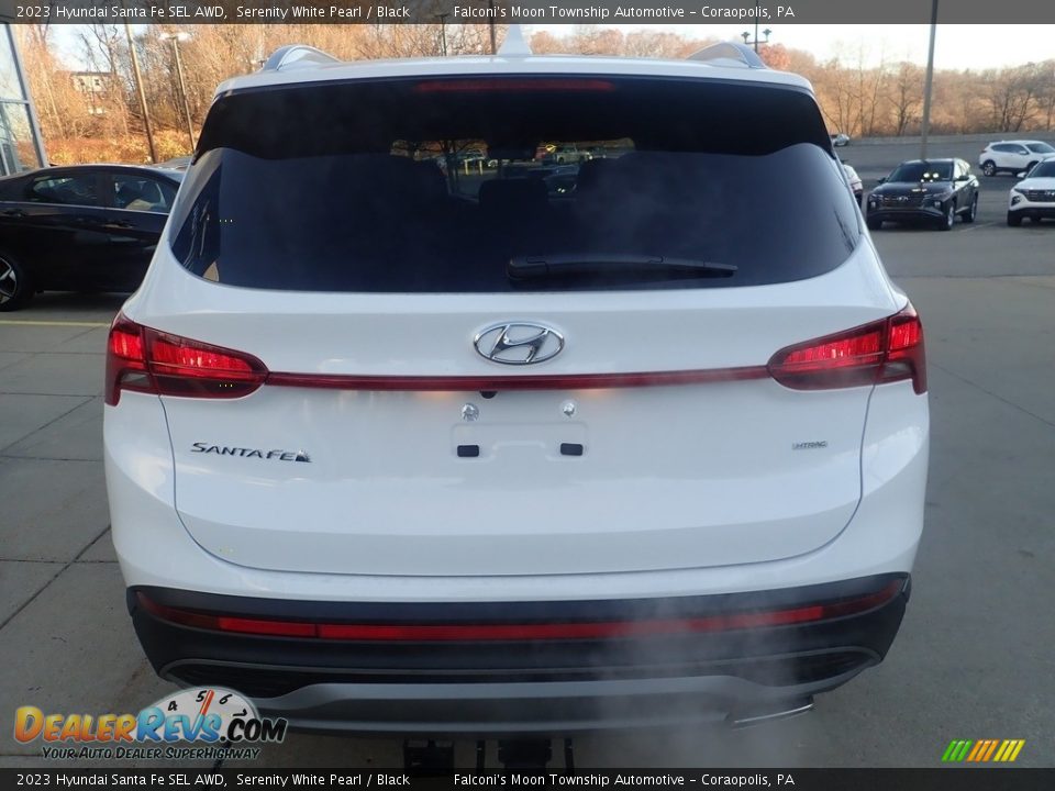 2023 Hyundai Santa Fe SEL AWD Serenity White Pearl / Black Photo #3