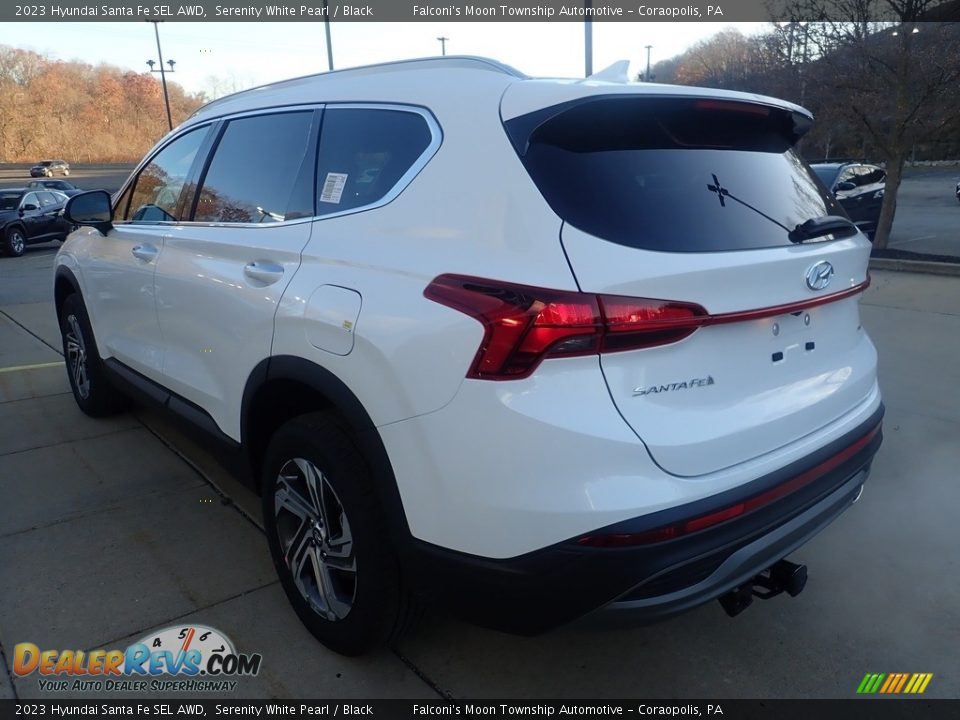 2023 Hyundai Santa Fe SEL AWD Serenity White Pearl / Black Photo #5