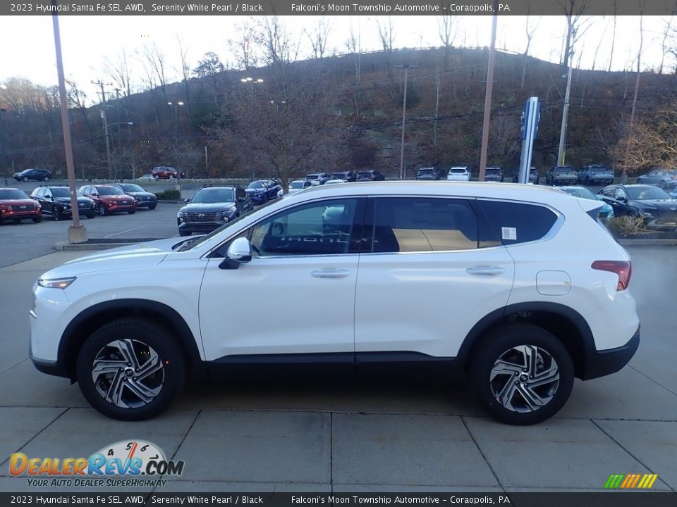 2023 Hyundai Santa Fe SEL AWD Serenity White Pearl / Black Photo #6