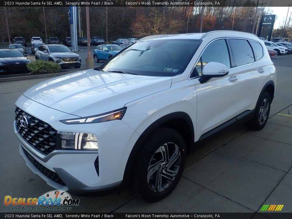 2023 Hyundai Santa Fe SEL AWD Serenity White Pearl / Black Photo #7