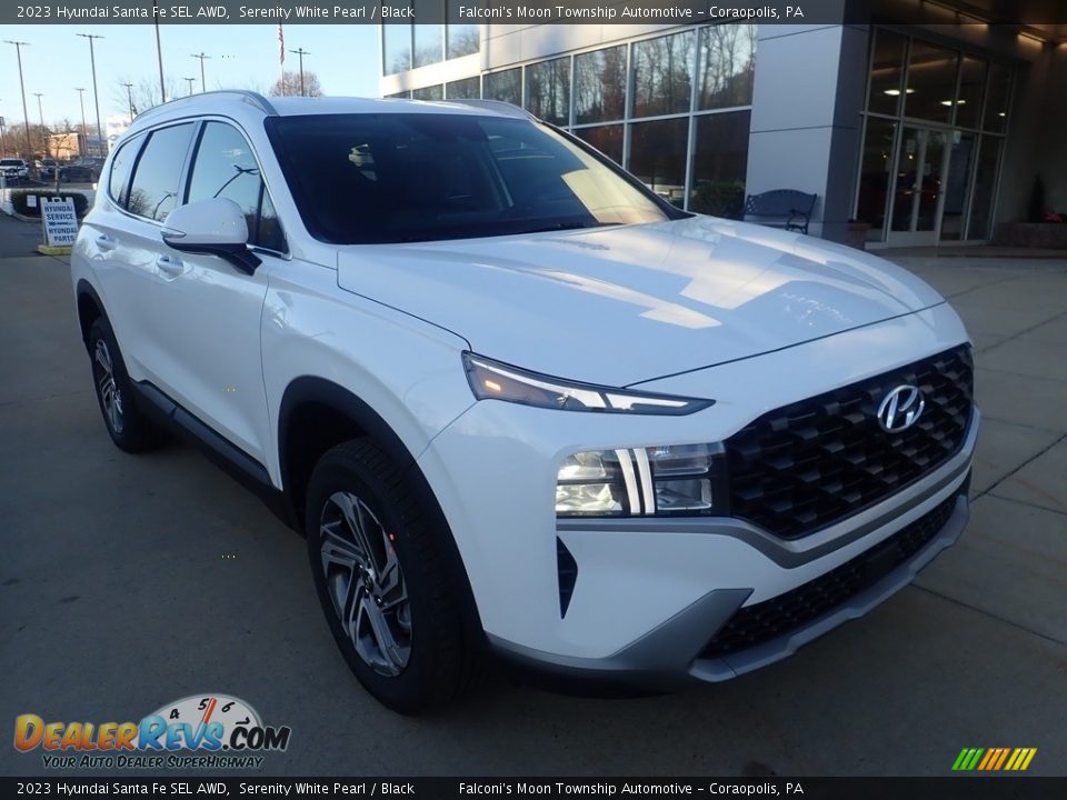 2023 Hyundai Santa Fe SEL AWD Serenity White Pearl / Black Photo #9