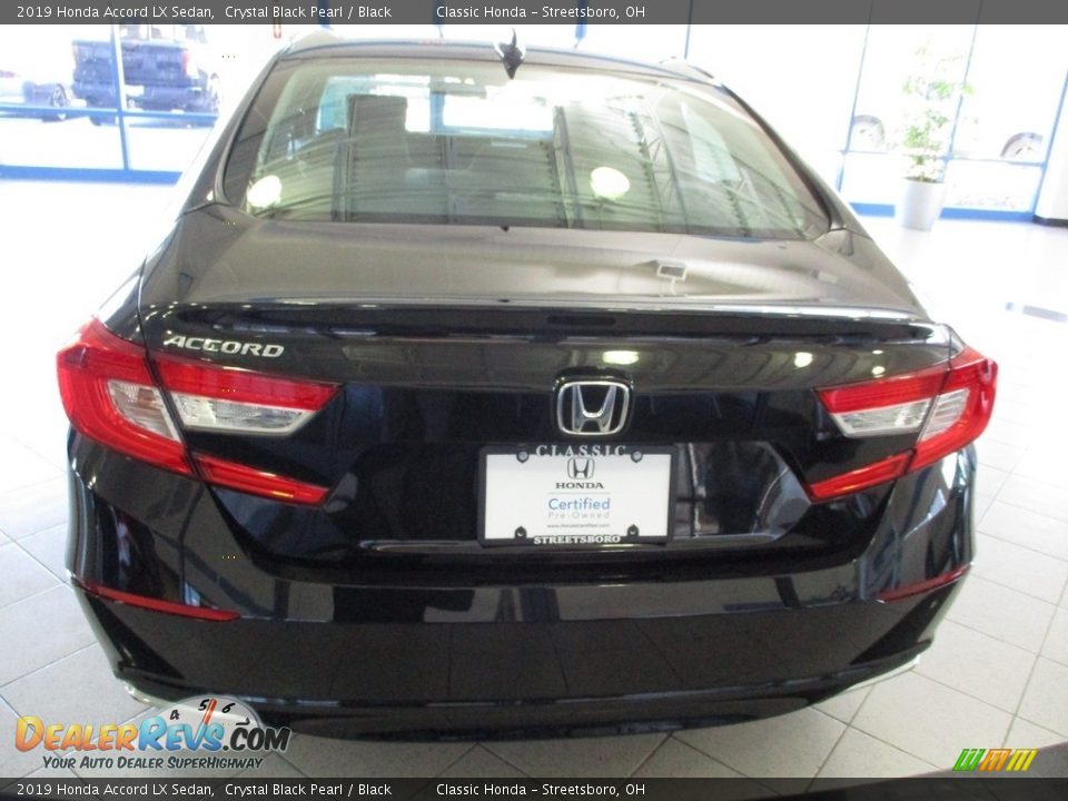 2019 Honda Accord LX Sedan Crystal Black Pearl / Black Photo #8