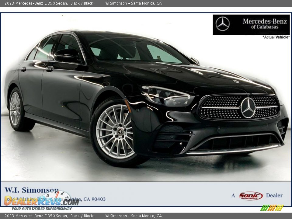 2023 Mercedes-Benz E 350 Sedan Black / Black Photo #1