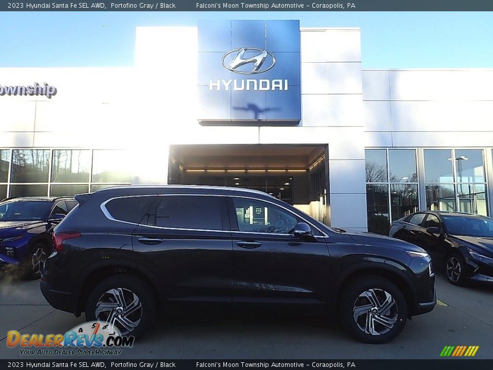 2023 Hyundai Santa Fe SEL AWD Portofino Gray / Black Photo #1