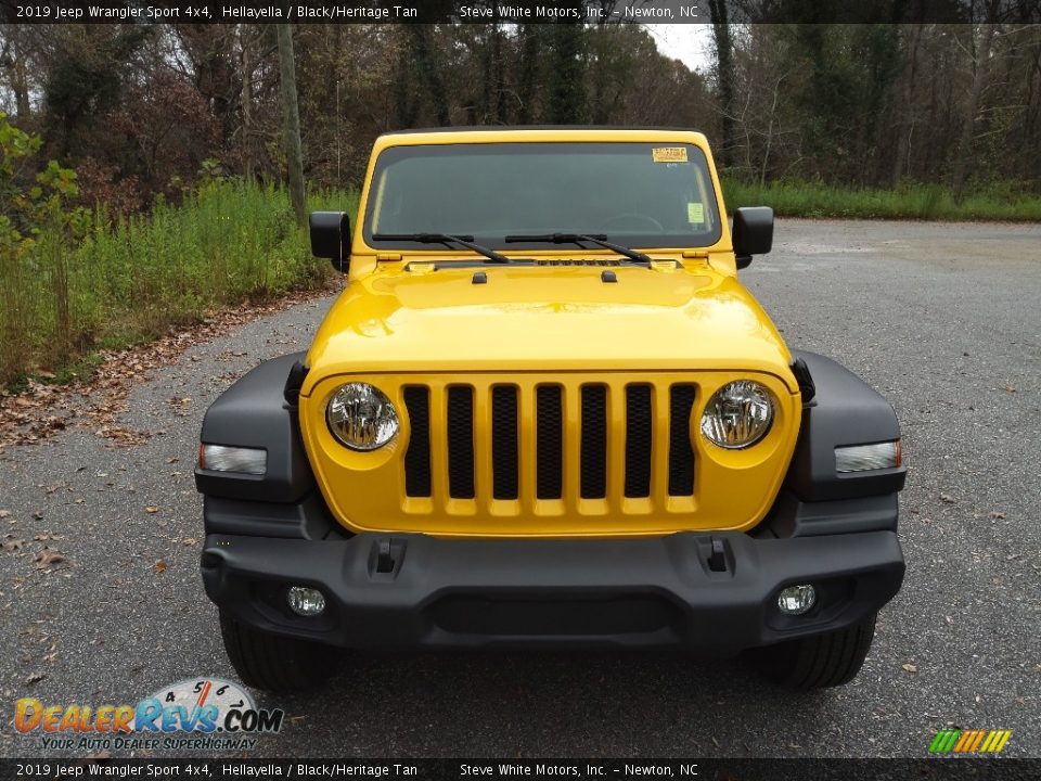 2019 Jeep Wrangler Sport 4x4 Hellayella / Black/Heritage Tan Photo #3