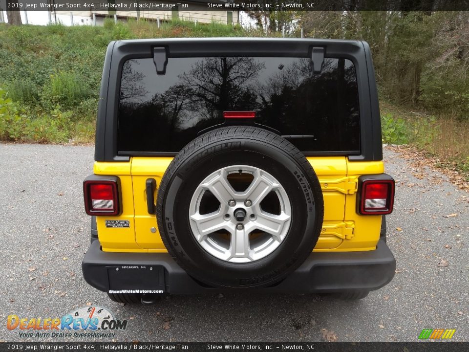 2019 Jeep Wrangler Sport 4x4 Hellayella / Black/Heritage Tan Photo #7