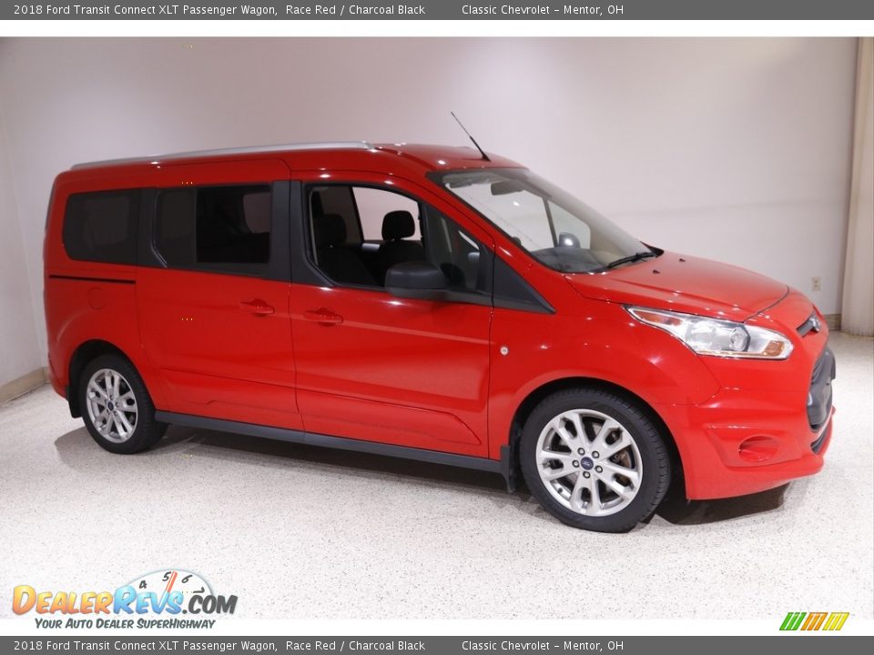 2018 Ford Transit Connect XLT Passenger Wagon Race Red / Charcoal Black Photo #1