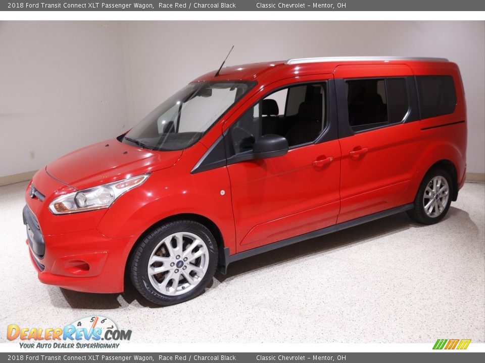 2018 Ford Transit Connect XLT Passenger Wagon Race Red / Charcoal Black Photo #3