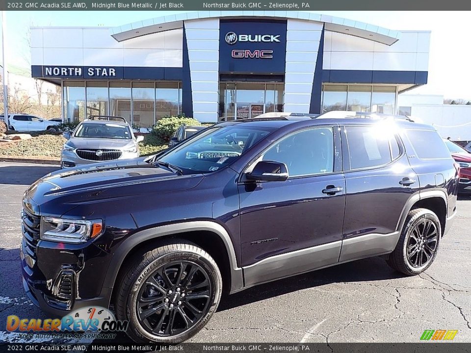 2022 GMC Acadia SLE AWD Midnight Blue Metallic / Jet Black Photo #1