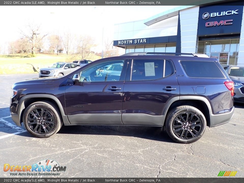 2022 GMC Acadia SLE AWD Midnight Blue Metallic / Jet Black Photo #2