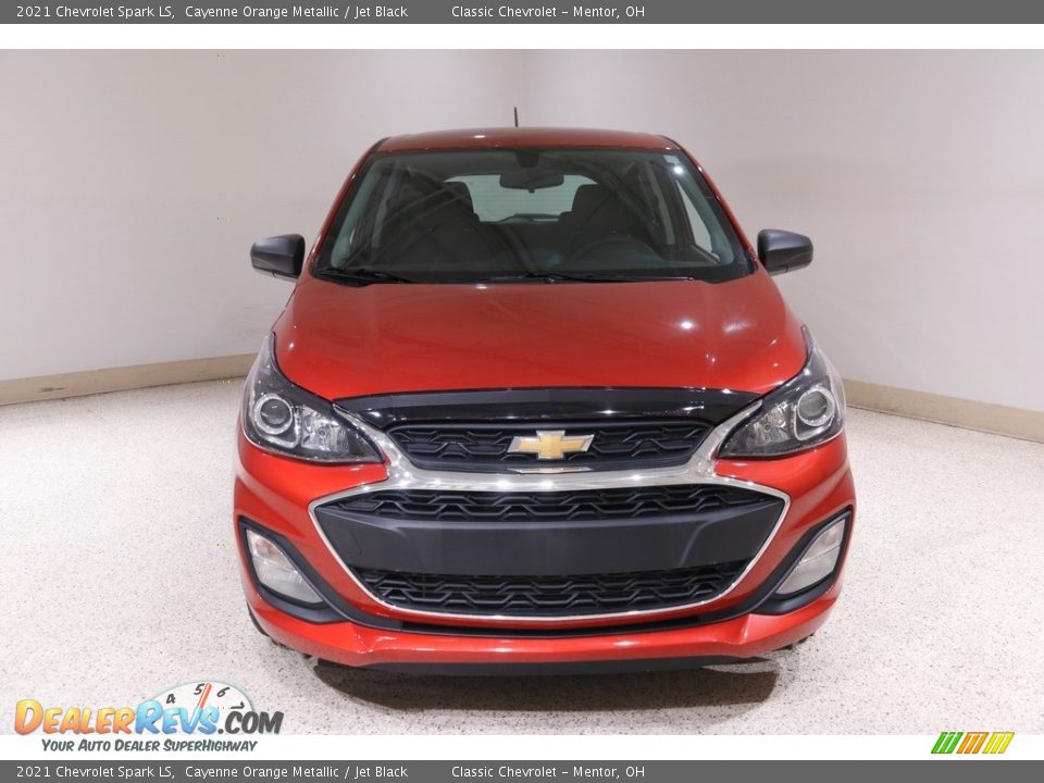 2021 Chevrolet Spark LS Cayenne Orange Metallic / Jet Black Photo #2