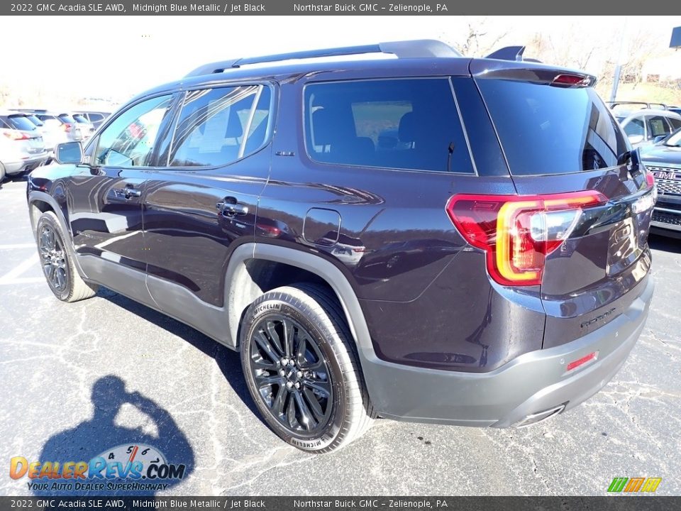 2022 GMC Acadia SLE AWD Midnight Blue Metallic / Jet Black Photo #5