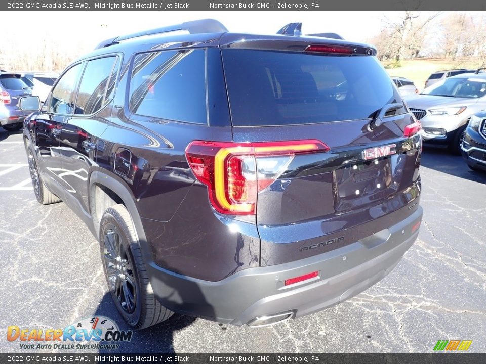 2022 GMC Acadia SLE AWD Midnight Blue Metallic / Jet Black Photo #6