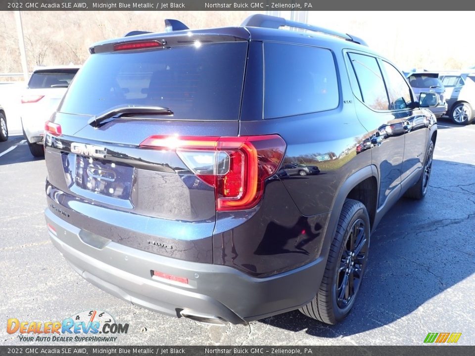 2022 GMC Acadia SLE AWD Midnight Blue Metallic / Jet Black Photo #8