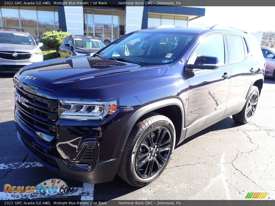 2022 GMC Acadia SLE AWD Midnight Blue Metallic / Jet Black Photo #12