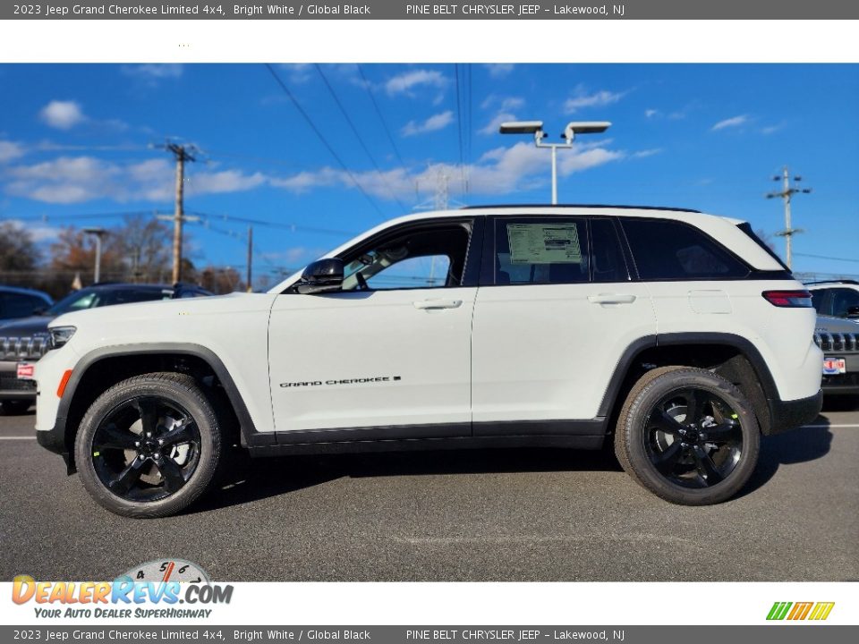 2023 Jeep Grand Cherokee Limited 4x4 Bright White / Global Black Photo #3