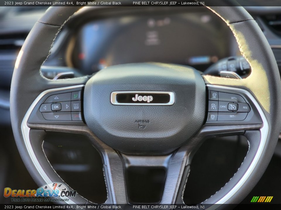 2023 Jeep Grand Cherokee Limited 4x4 Bright White / Global Black Photo #7