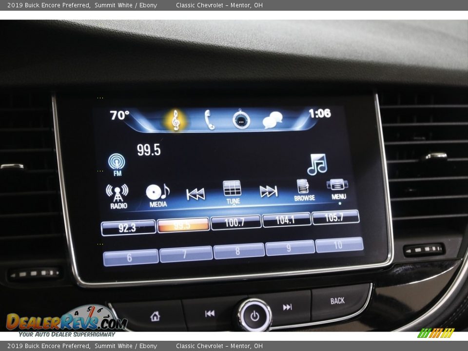 2019 Buick Encore Preferred Summit White / Ebony Photo #10