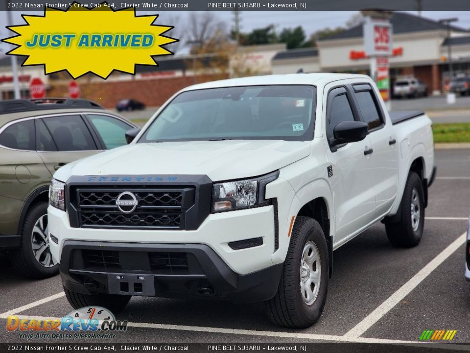 2022 Nissan Frontier S Crew Cab 4x4 Glacier White / Charcoal Photo #1