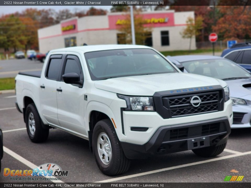 2022 Nissan Frontier S Crew Cab 4x4 Glacier White / Charcoal Photo #3