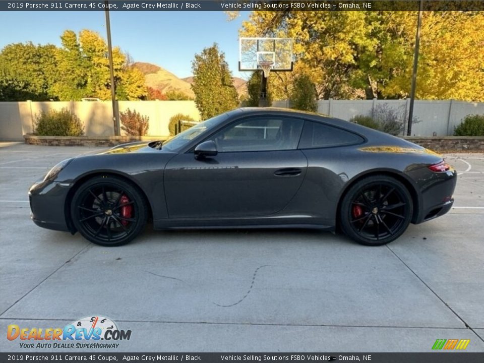 2019 Porsche 911 Carrera 4S Coupe Agate Grey Metallic / Black Photo #2