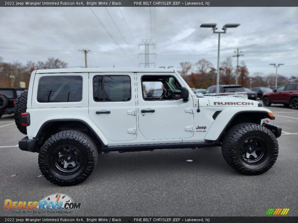 2022 Jeep Wrangler Unlimited Rubicon 4x4 Bright White / Black Photo #24