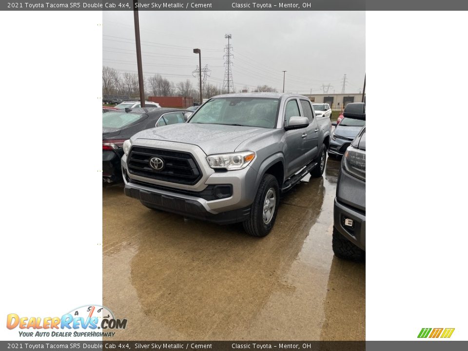 2021 Toyota Tacoma SR5 Double Cab 4x4 Silver Sky Metallic / Cement Photo #1