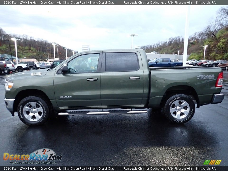 Olive Green Pearl 2020 Ram 1500 Big Horn Crew Cab 4x4 Photo #2