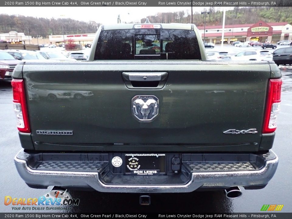 2020 Ram 1500 Big Horn Crew Cab 4x4 Olive Green Pearl / Black/Diesel Gray Photo #4