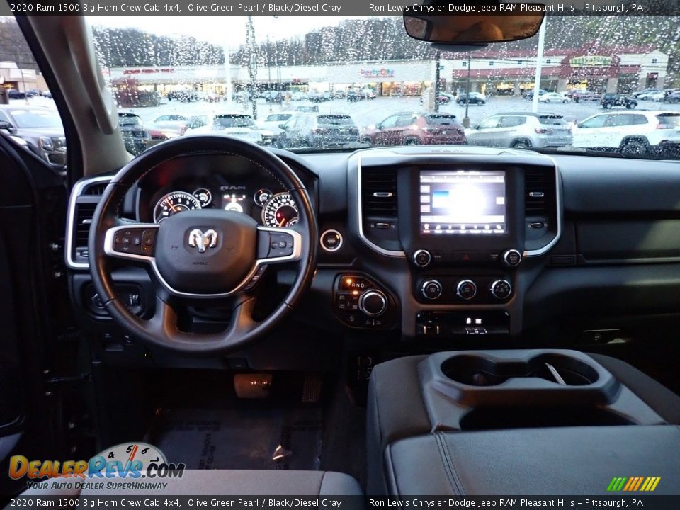 2020 Ram 1500 Big Horn Crew Cab 4x4 Olive Green Pearl / Black/Diesel Gray Photo #12