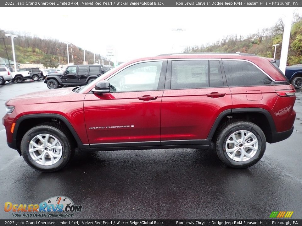 Velvet Red Pearl 2023 Jeep Grand Cherokee Limited 4x4 Photo #2
