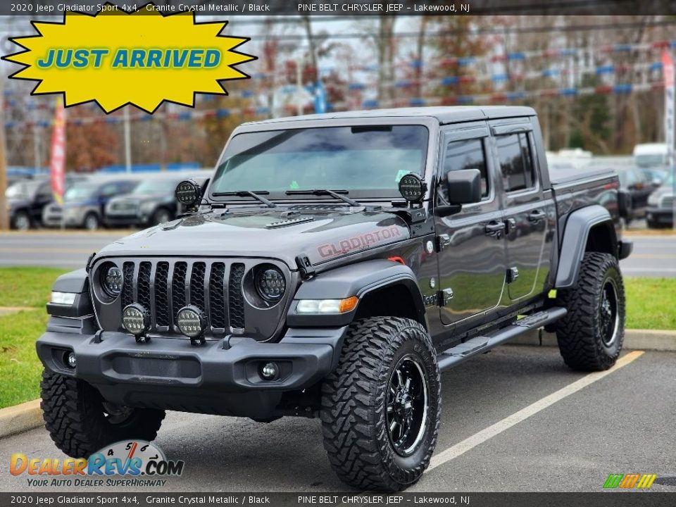 2020 Jeep Gladiator Sport 4x4 Granite Crystal Metallic / Black Photo #1