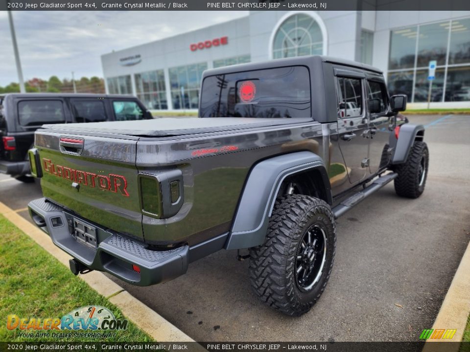 2020 Jeep Gladiator Sport 4x4 Granite Crystal Metallic / Black Photo #9