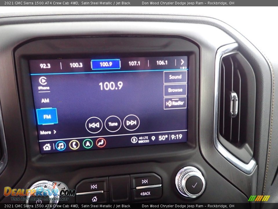 2021 GMC Sierra 1500 AT4 Crew Cab 4WD Satin Steel Metallic / Jet Black Photo #2