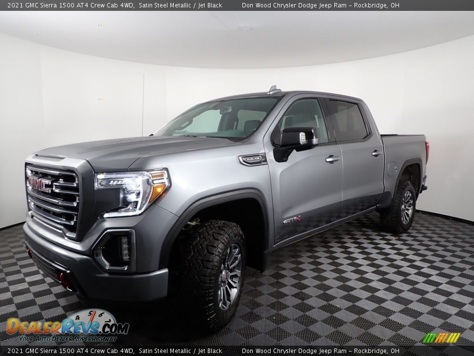 2021 GMC Sierra 1500 AT4 Crew Cab 4WD Satin Steel Metallic / Jet Black Photo #8
