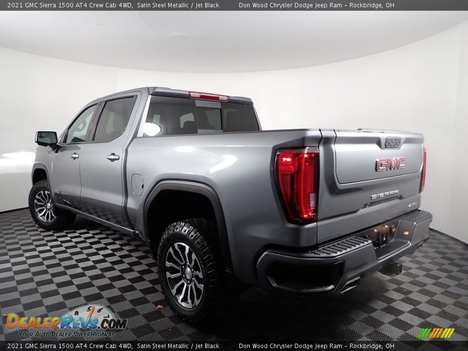 2021 GMC Sierra 1500 AT4 Crew Cab 4WD Satin Steel Metallic / Jet Black Photo #9