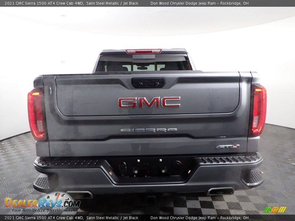 2021 GMC Sierra 1500 AT4 Crew Cab 4WD Satin Steel Metallic / Jet Black Photo #10