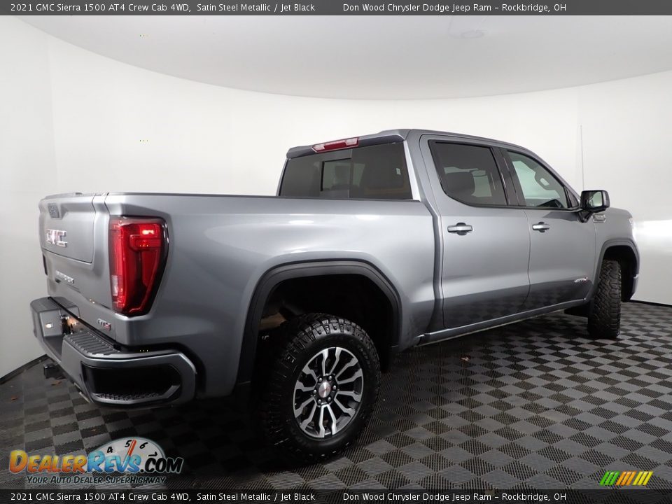 2021 GMC Sierra 1500 AT4 Crew Cab 4WD Satin Steel Metallic / Jet Black Photo #13