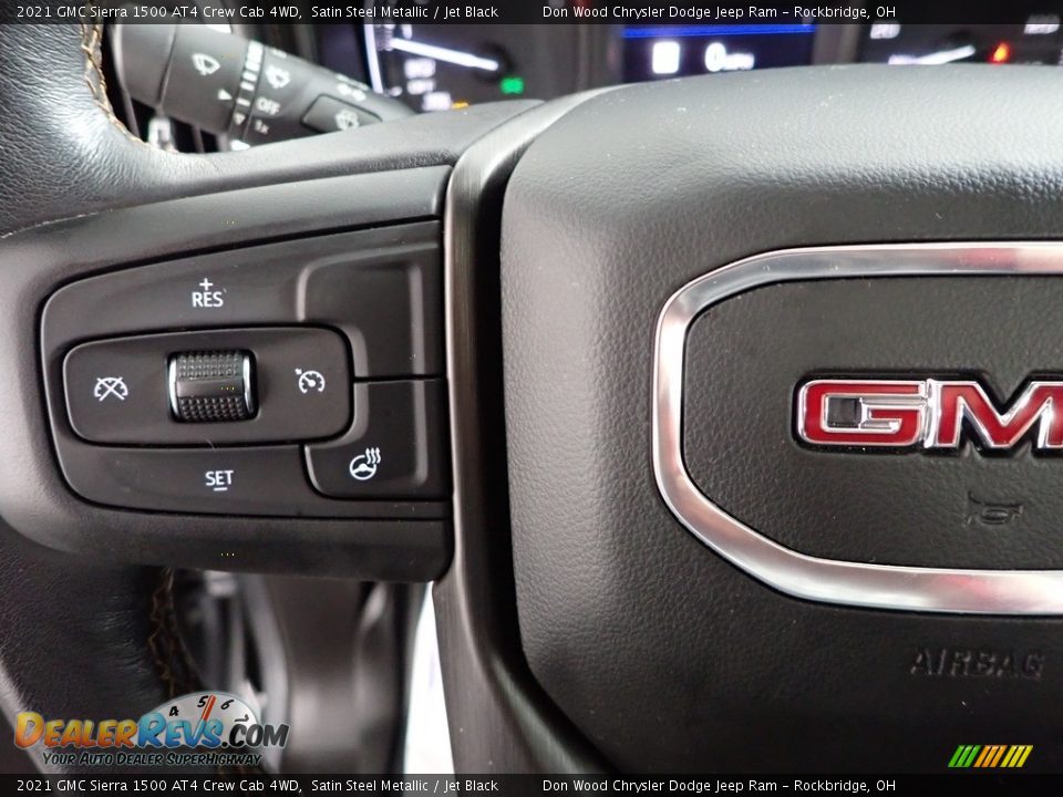 2021 GMC Sierra 1500 AT4 Crew Cab 4WD Satin Steel Metallic / Jet Black Photo #19