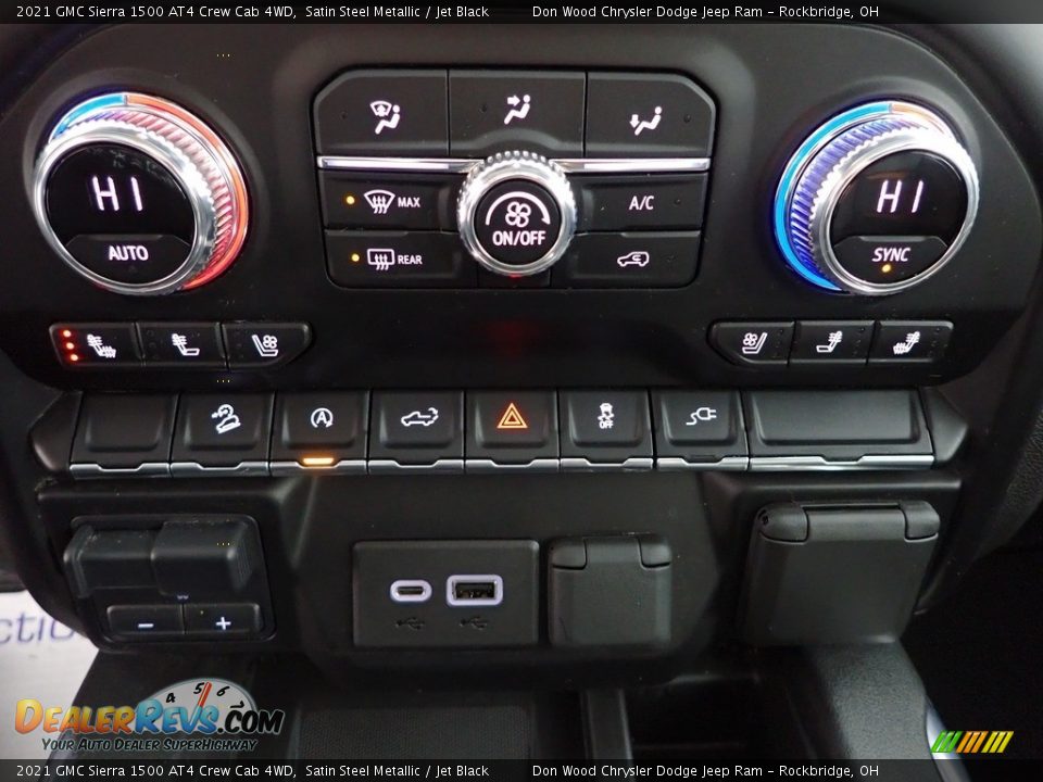 2021 GMC Sierra 1500 AT4 Crew Cab 4WD Satin Steel Metallic / Jet Black Photo #23