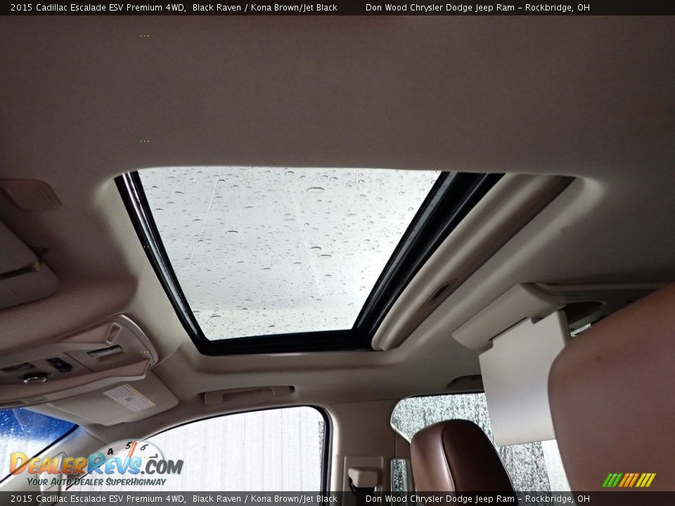 2015 Cadillac Escalade ESV Premium 4WD Black Raven / Kona Brown/Jet Black Photo #6