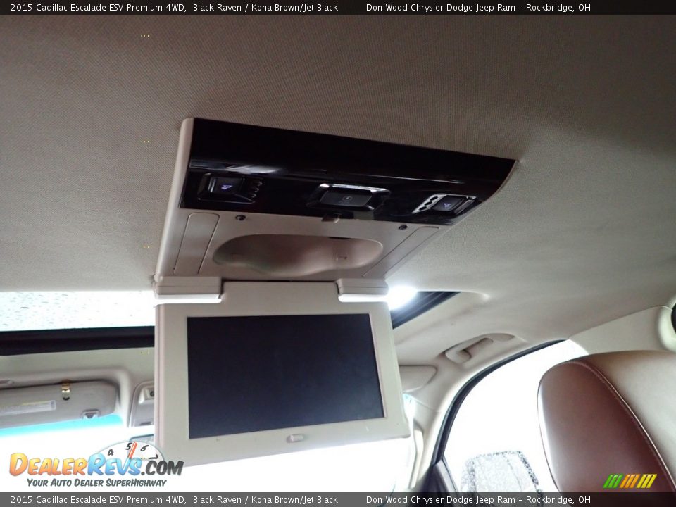 2015 Cadillac Escalade ESV Premium 4WD Black Raven / Kona Brown/Jet Black Photo #7