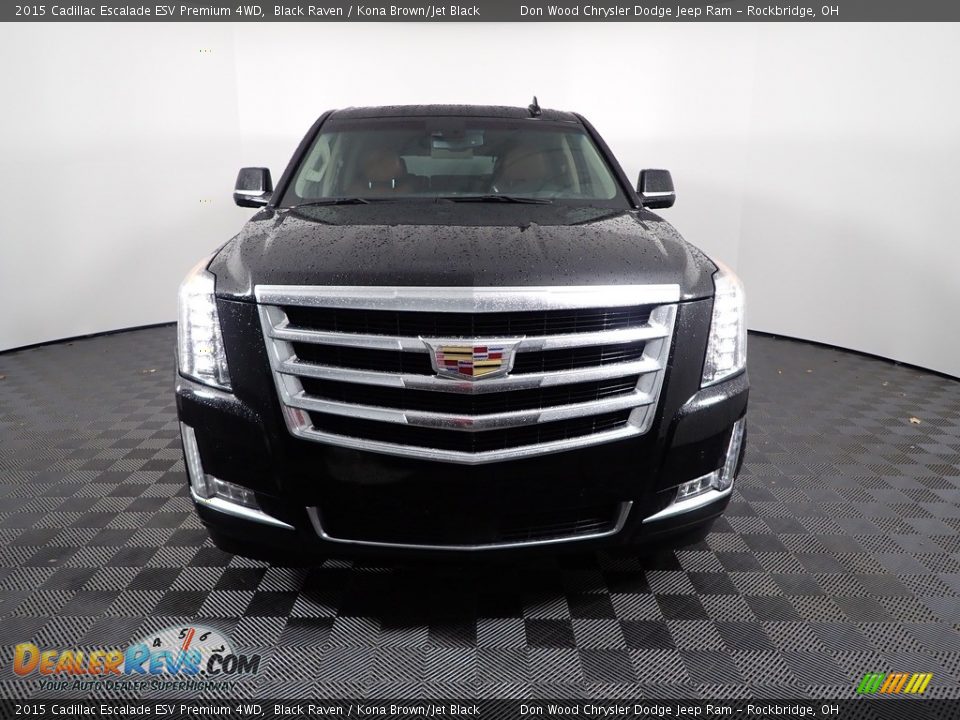 2015 Cadillac Escalade ESV Premium 4WD Black Raven / Kona Brown/Jet Black Photo #8