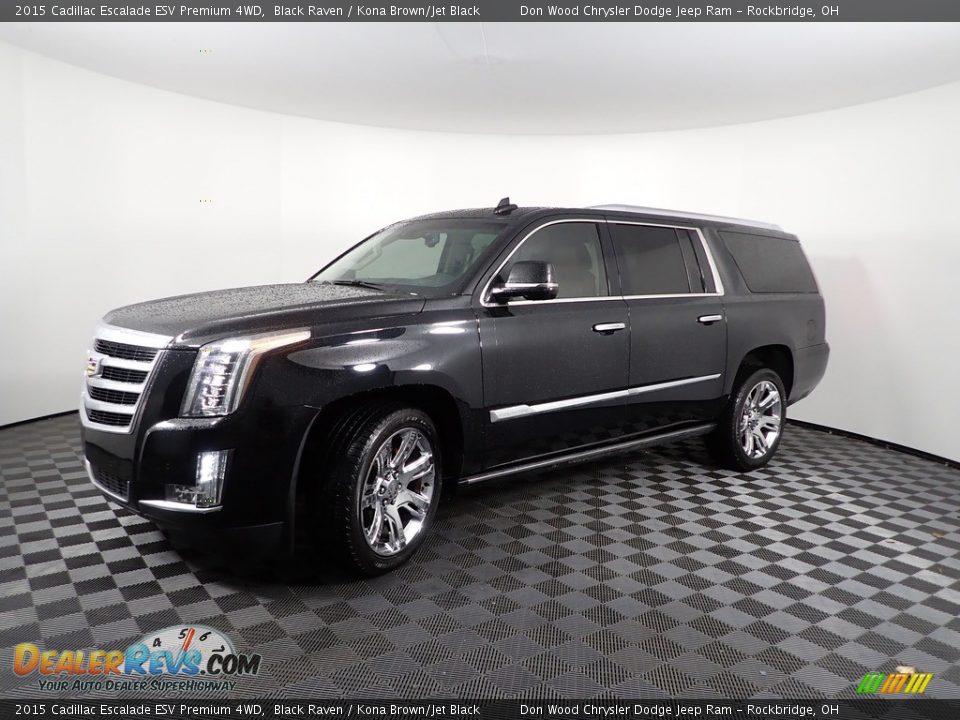 2015 Cadillac Escalade ESV Premium 4WD Black Raven / Kona Brown/Jet Black Photo #9