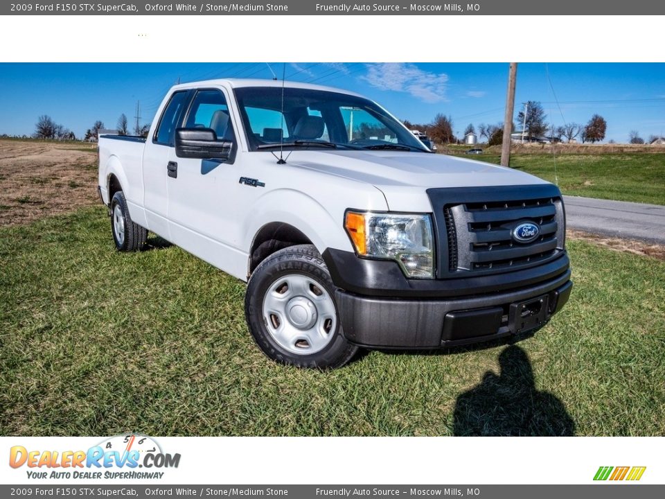 2009 Ford F150 STX SuperCab Oxford White / Stone/Medium Stone Photo #1