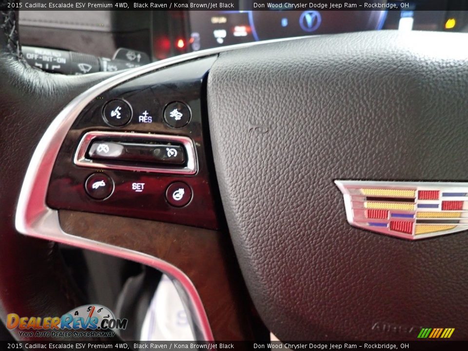 2015 Cadillac Escalade ESV Premium 4WD Black Raven / Kona Brown/Jet Black Photo #20
