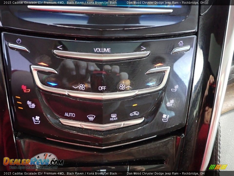 2015 Cadillac Escalade ESV Premium 4WD Black Raven / Kona Brown/Jet Black Photo #23