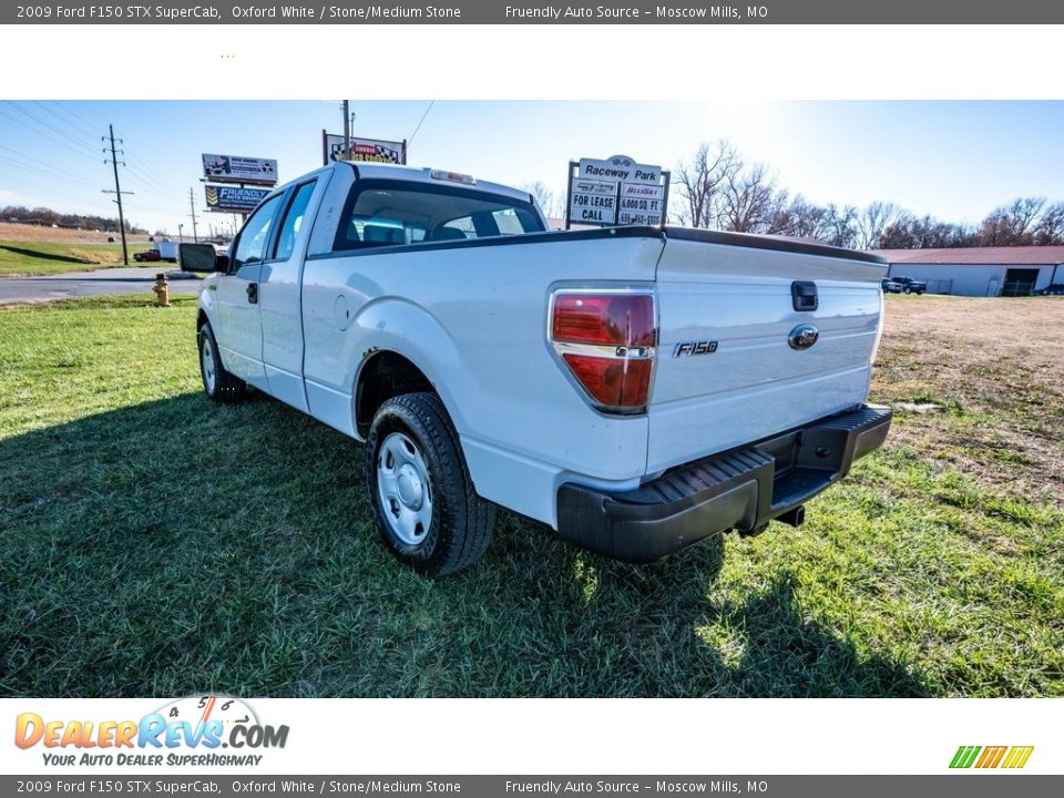 2009 Ford F150 STX SuperCab Oxford White / Stone/Medium Stone Photo #6