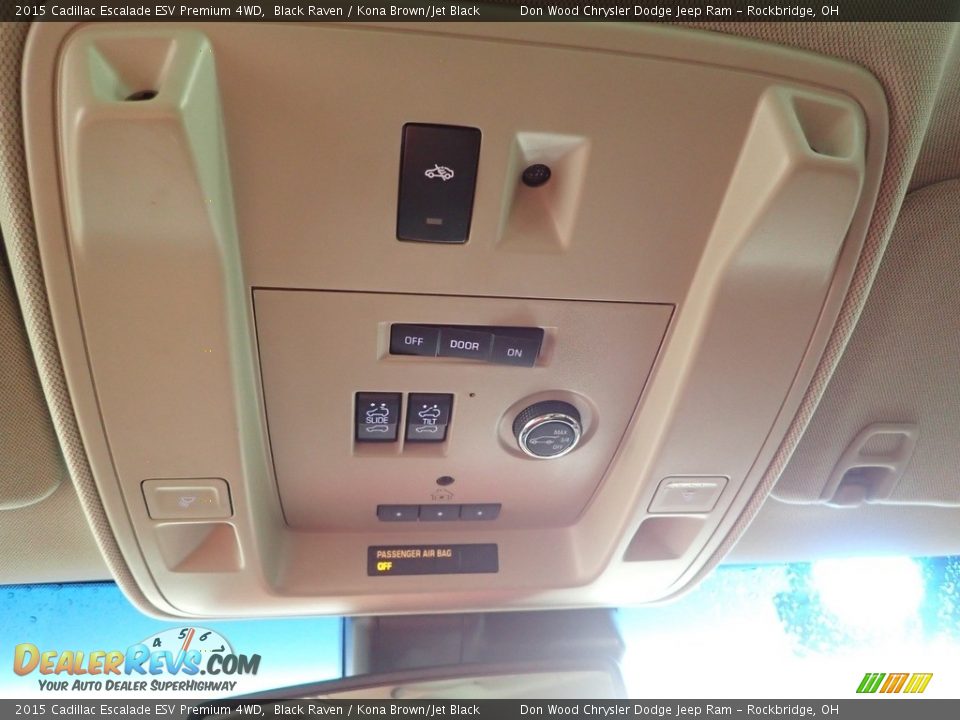 2015 Cadillac Escalade ESV Premium 4WD Black Raven / Kona Brown/Jet Black Photo #25